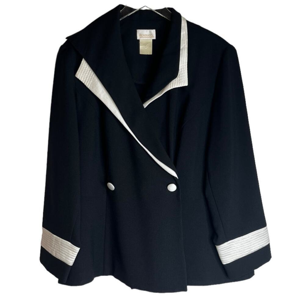 Vintage Roaman's Tuxedo Black & White jacket Coat